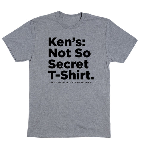 Locally Grown Clothing Co. Ken's Speakeasy: Not So Secret Tee