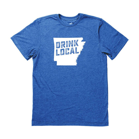 Locally Grown Clothing Co. Men's Arkansas Drink Local State Tee