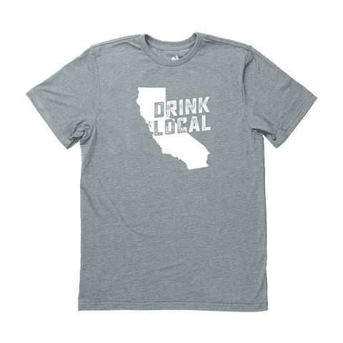 Locally Grown Clothing Co. Men's California Drink Local State Tee