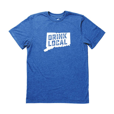 Locally Grown Clothing Co. Men's Connecticut Drink Local State Tee