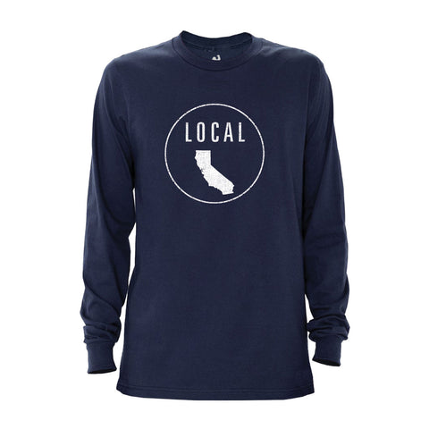 Locally Grown Clothing Co. Men's California Local Long Sleeve Crew