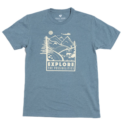 Locally Grown Clothing Co. Explore The Possibilities Tee