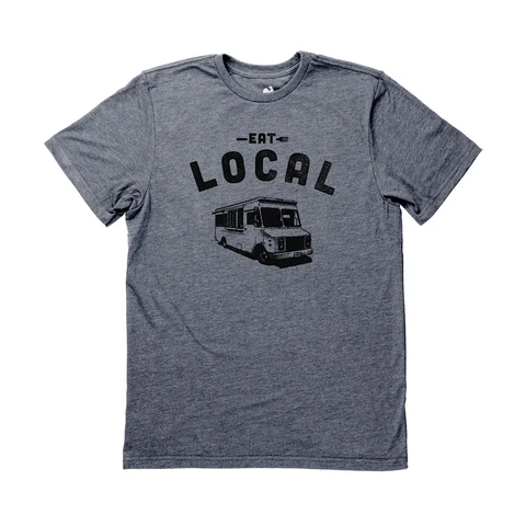 Locally Grown Clothing Co. Men's Eat Local-Food Van Tee